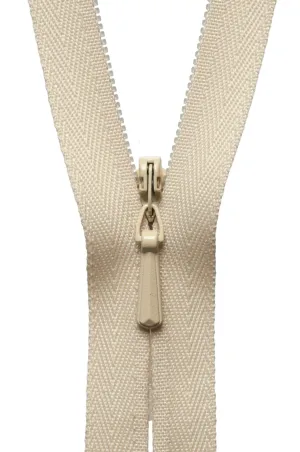 YKK Concealed / Invisible Zip - 56cm / 22'' - Honey 551