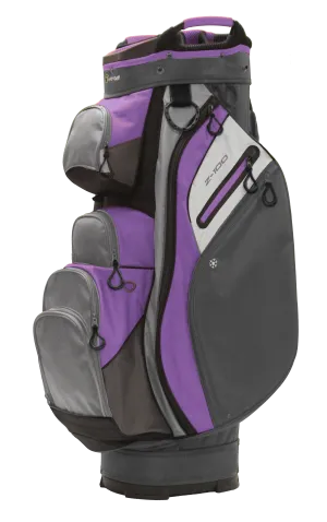 Z-100 15-way Cart Bag Dark Gray/Light Gray/Violet