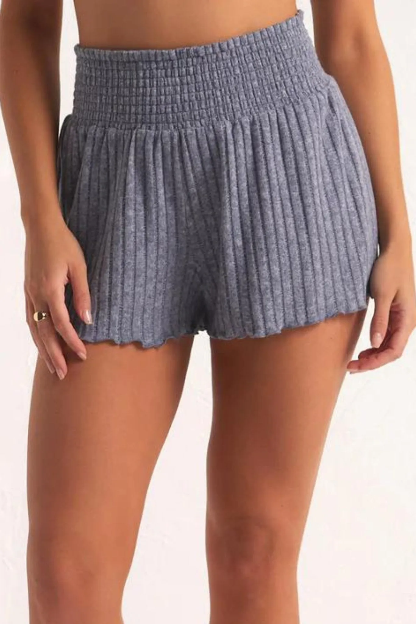 Z Supply: Dawn Smocked Rib Short